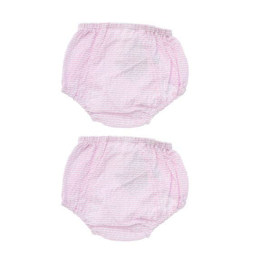 2 Pk Pink Seersucker Bloomers 6-12M | Mint