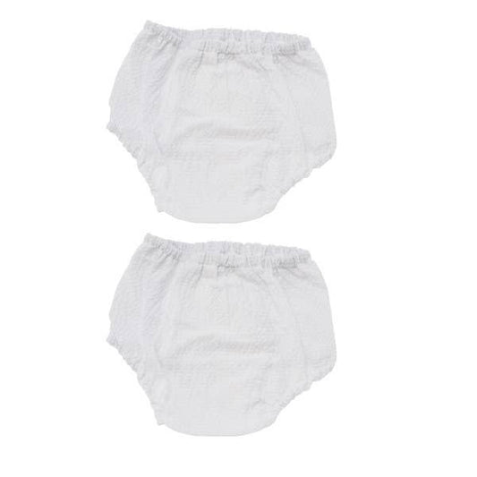 2 Pk White Seersucker Bloomers 0-6M | Mint